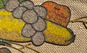 shopatblu thrift store vintage art beaded