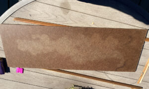 shopatblu thrift store vintage art frame backer board