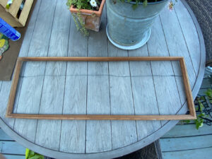 shopatblu thrift store vintage art repaired frame