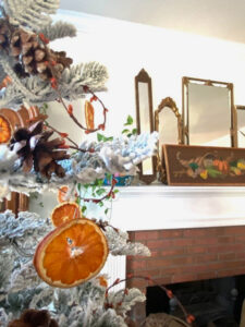 shopatblu Fall Christmas flock Tree
