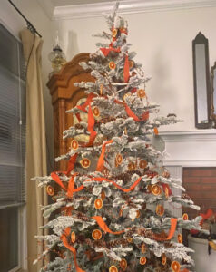 shopatblu Fall Christmas Tree evening light
