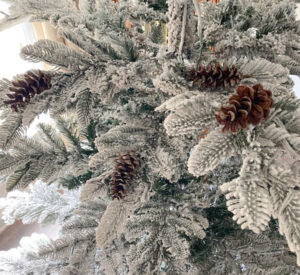 shopatblu Fall Christmas Tree sprinkled pinecones