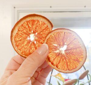 shopatblu Fall Christmas Tree translucent orange slices
