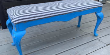 shopatblu diy upcycled piano bench repainted