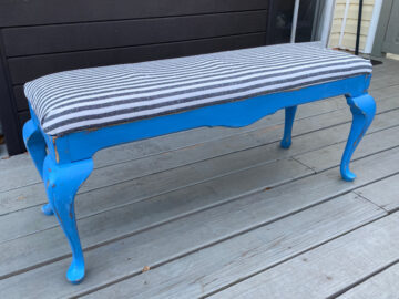 shopatblu diy upcycled piano bench repainted