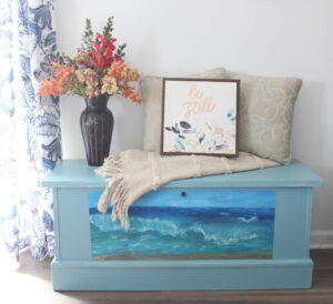 shopatblu upcycled cedar chest trunk bedroom
