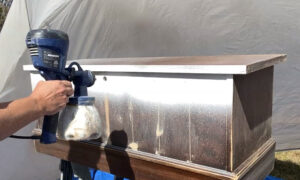 shopatblu upcycled cedar chest trunk primed