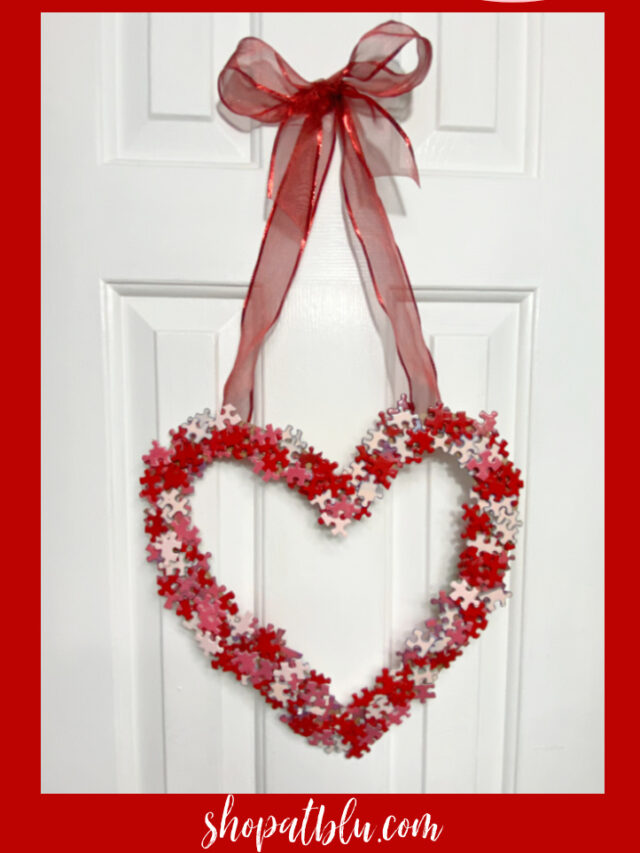 Valentine Decor from an Upcycled Puzzle