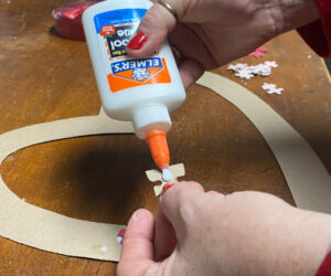 shopatblu puzzle art Valentines day elmers glue