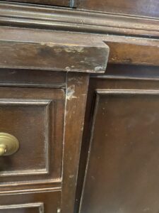 shopatblu upcycled mcm china cabinet damage