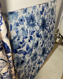 shopatblu upcycled mcm china cabinet floral backer