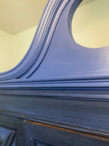 shopatblu upcycled mcm china cabinet glaze contrast