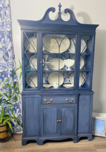 shopatblu upcycled mcm china cabinet ironstone platters