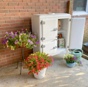 shopatblu the blue building antiques antiques ice box refresh floral display