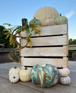 shopatblu wooden crate pumpkin upcycle farmhouse
