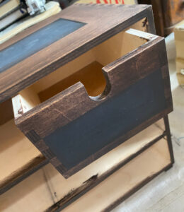 shopatblu desktop storage unit stained drawer