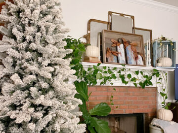 shopatblu artificial christmas tree queen flock slim scrap pumpkins