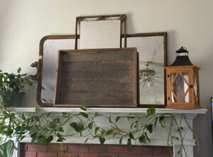 shopatblu the blue building antiques vintage wood pumpkins tray