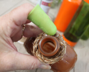 shopatblu glass bottle fall decor glue twine