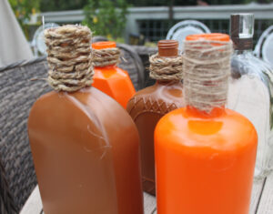 shopatblu glass bottle fall decor jute