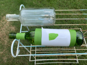 shopatblu glass bottle fall decor masking design