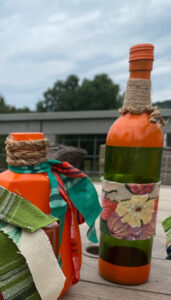 shopatblu glass bottle fall decor wine