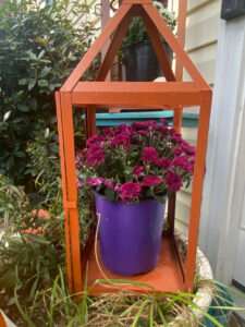 shopatblu outdoor lanterns upcycle indoor decor purple mum