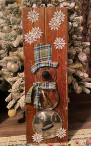 shopatblu kitchen utensil decor primitive snowman