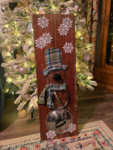 shopatblu kitchen utensil decor snowman entry sign