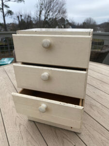 shopatblu Vintage wooden box drawers upcycle storage unit