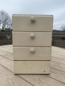 shopatblu Vintage wooden box drawers upcycle before