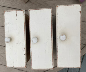 shopatblu Vintage wooden box drawers upcycle lightly distress