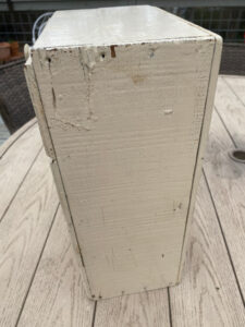 shopatblu Vintage wooden box drawers upcycle rough side