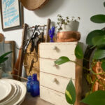 shopatblu Vintage wooden box drawers upcycle lightly distressed