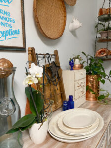 shopatblu Vintage wooden box drawers upcycle buffet display