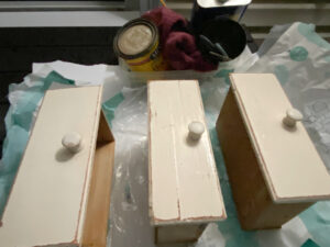 shopatblu Vintage wooden box drawers upcycle strip