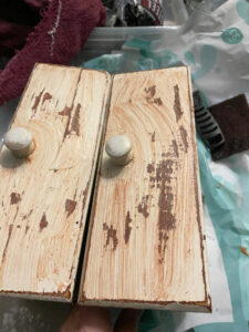 shopatblu Vintage wooden box drawers upcycle clean up stripper