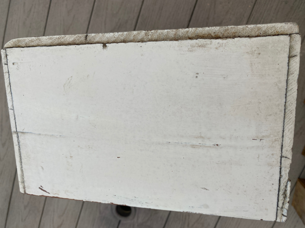 shopatblu Vintage wooden box drawers upcycle oil based paint