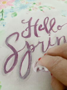 shopatblu upcycle thrift store art lettering