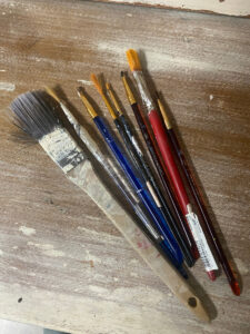 shopatblu upcycle thrift store art brushes