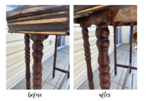 shopatblu upcycled antique radio table hemp oiled legs