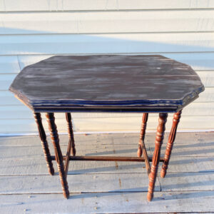 shopatblu upcycled antique radio table semi sanded