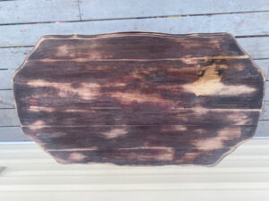 shopatblu upcycled antique radio table red tannins