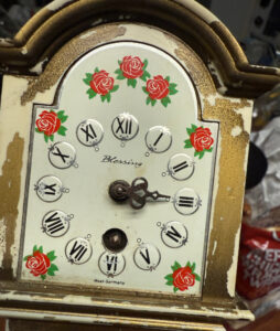 shopatblu miniature grandfather clock thrift store upcycle original face