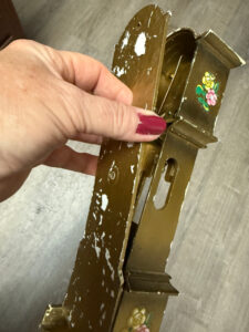 shopatblu miniature grandfather clock thrift store upcycle remove back