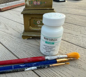 shopatblu miniature grandfather clock thrift store upcycle waverly chalk style paint