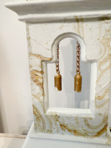 shopatblu miniature grandfather clock thrift store upcycle weights
