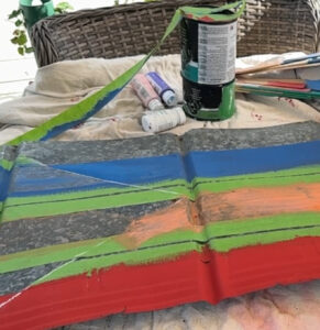 shopatblu barn metal pride flag vibrant paint