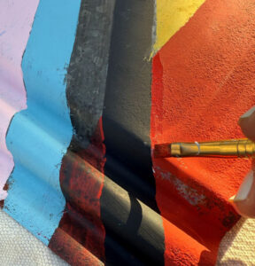 shopatblu barn metal pride flag touch up