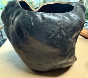 shopatblu faux rock planter base coat painting